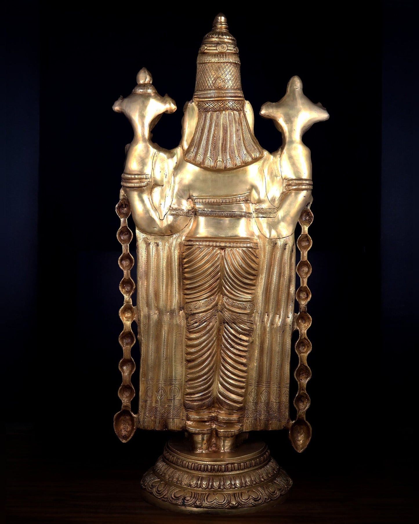 Pure Brass Tirupati Balaji Statue - 48" full body - Budhshiv.com