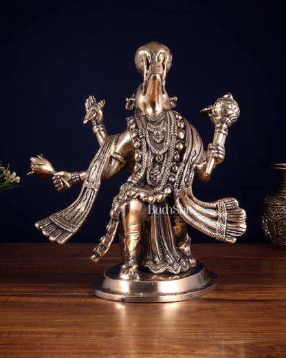 Pure Brass Varaha Avatar of Lord Vishnu | Lifting Earth |13” - Budhshiv.com