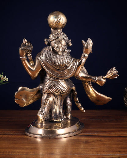 Pure Brass Varaha Avatar of Lord Vishnu | Lifting Earth |13” - Budhshiv.com