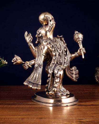 Pure Brass Varaha Avatar of Lord Vishnu | Lifting Earth |13” - Budhshiv.com