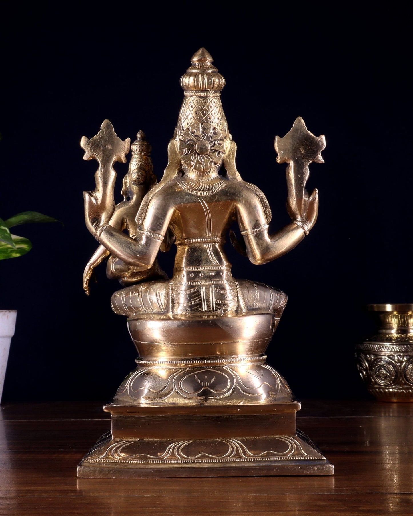 Pure Brass Varaha Lakshmi Statue 9.5" - Budhshiv.com
