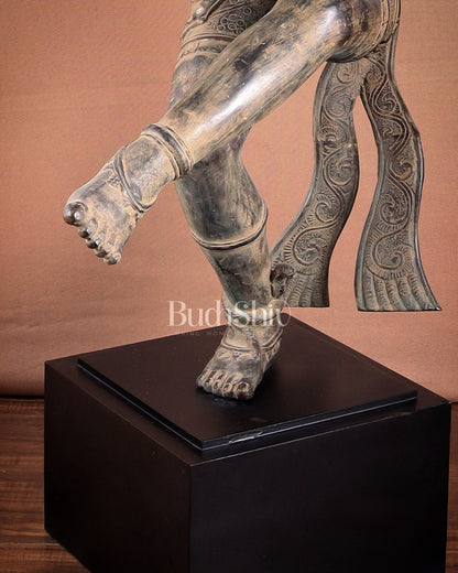 Pure Bronze Dancing Shiva Nataraja Sculpture 48 inch Rare find - Budhshiv.com