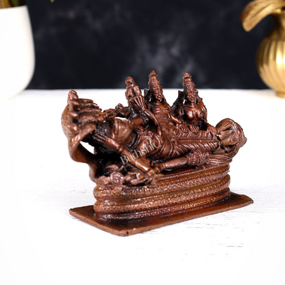 Pure Copper Ananta Ranganathan Swamy Idol 3 inch - Budhshiv.com