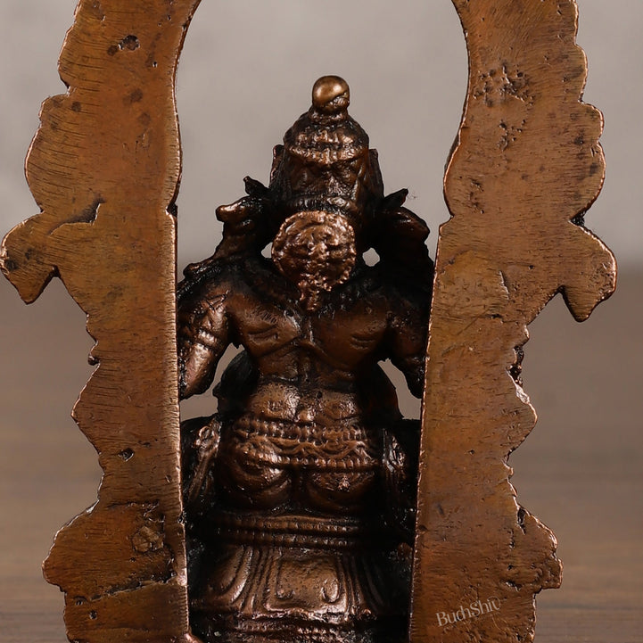 Pure Copper Lord Ganesha Idol - 4 Inches - Budhshiv.com
