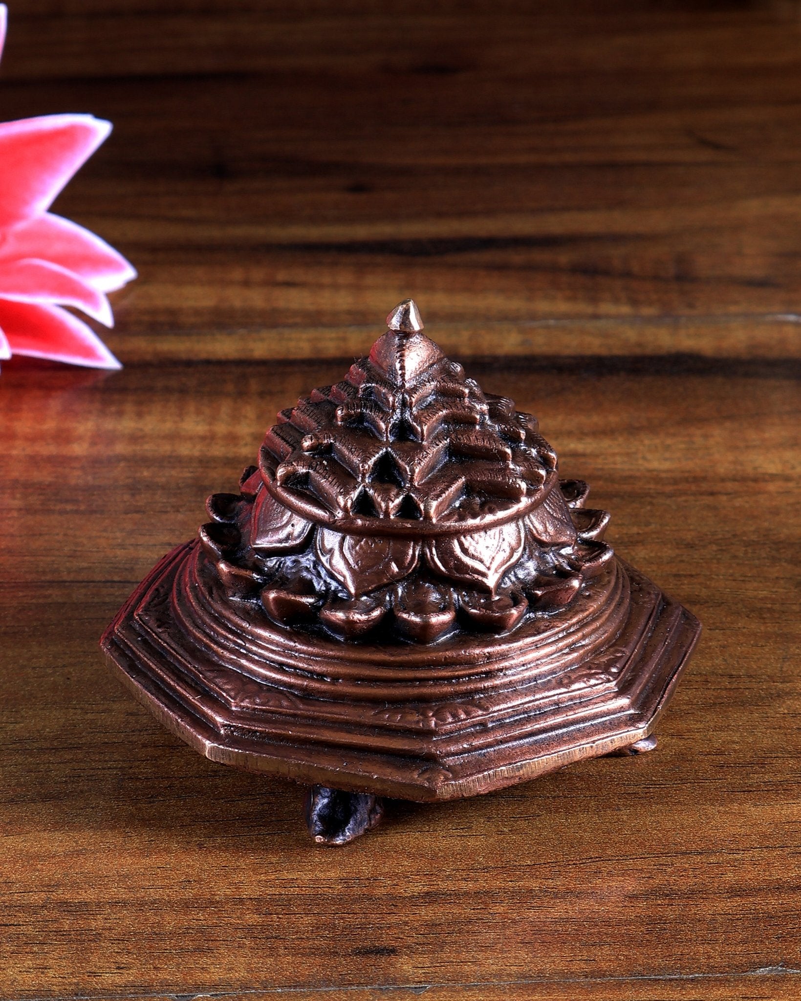 Pure Copper Maha Meru Shree Yantra – Handcrafted - Budhshiv.com