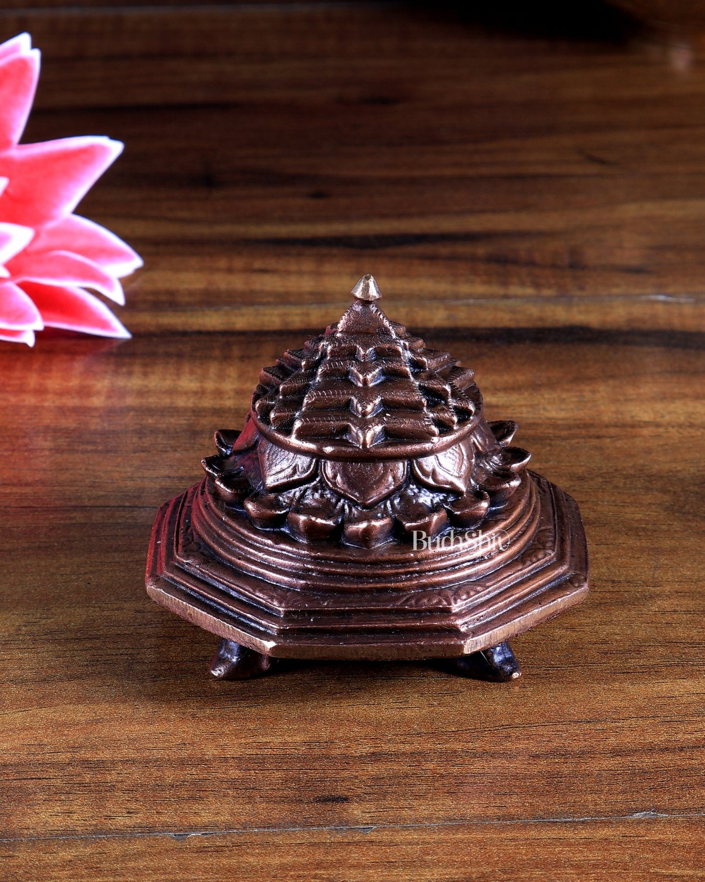 Pure Copper Maha Meru Shree Yantra – Handcrafted - Budhshiv.com