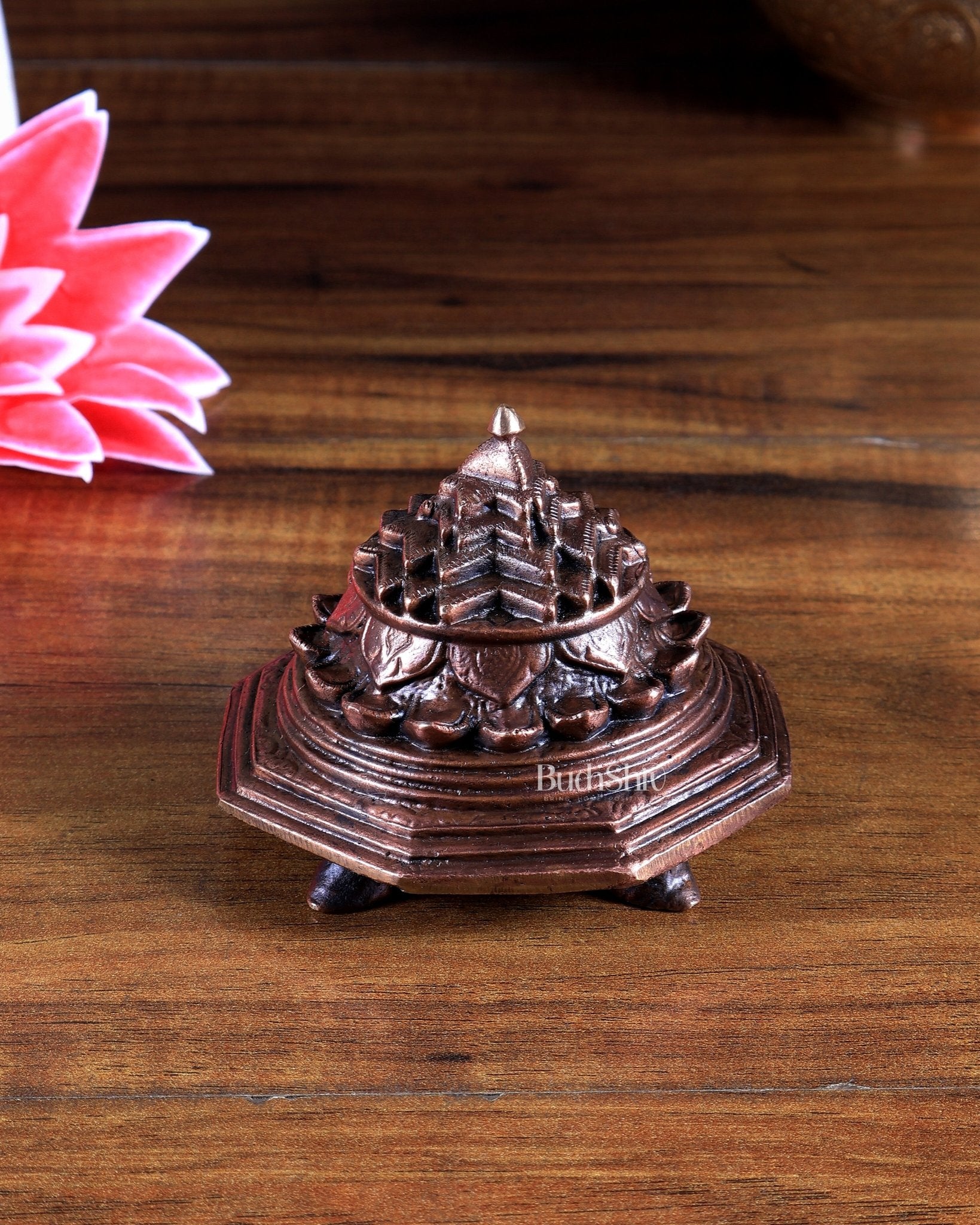 Pure Copper Maha Meru Shree Yantra – Handcrafted - Budhshiv.com