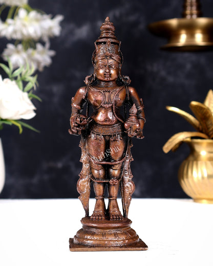 Pure Copper Panduranga Vitthal Idol 7 inch - Budhshiv.com