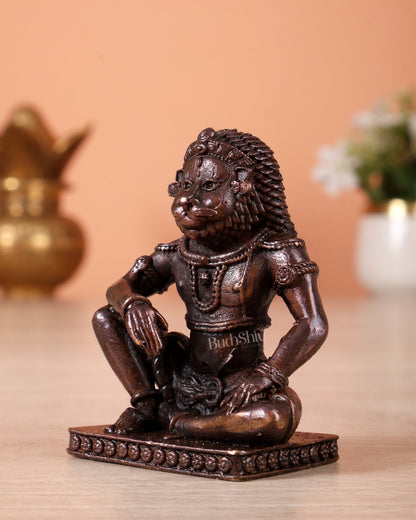 Pure Copper Peaceful Narasimha Idol - Budhshiv.com