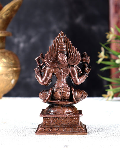 Pure Copper Pratyangira Devi Solid Idol for Daily Pooja - Budhshiv.com