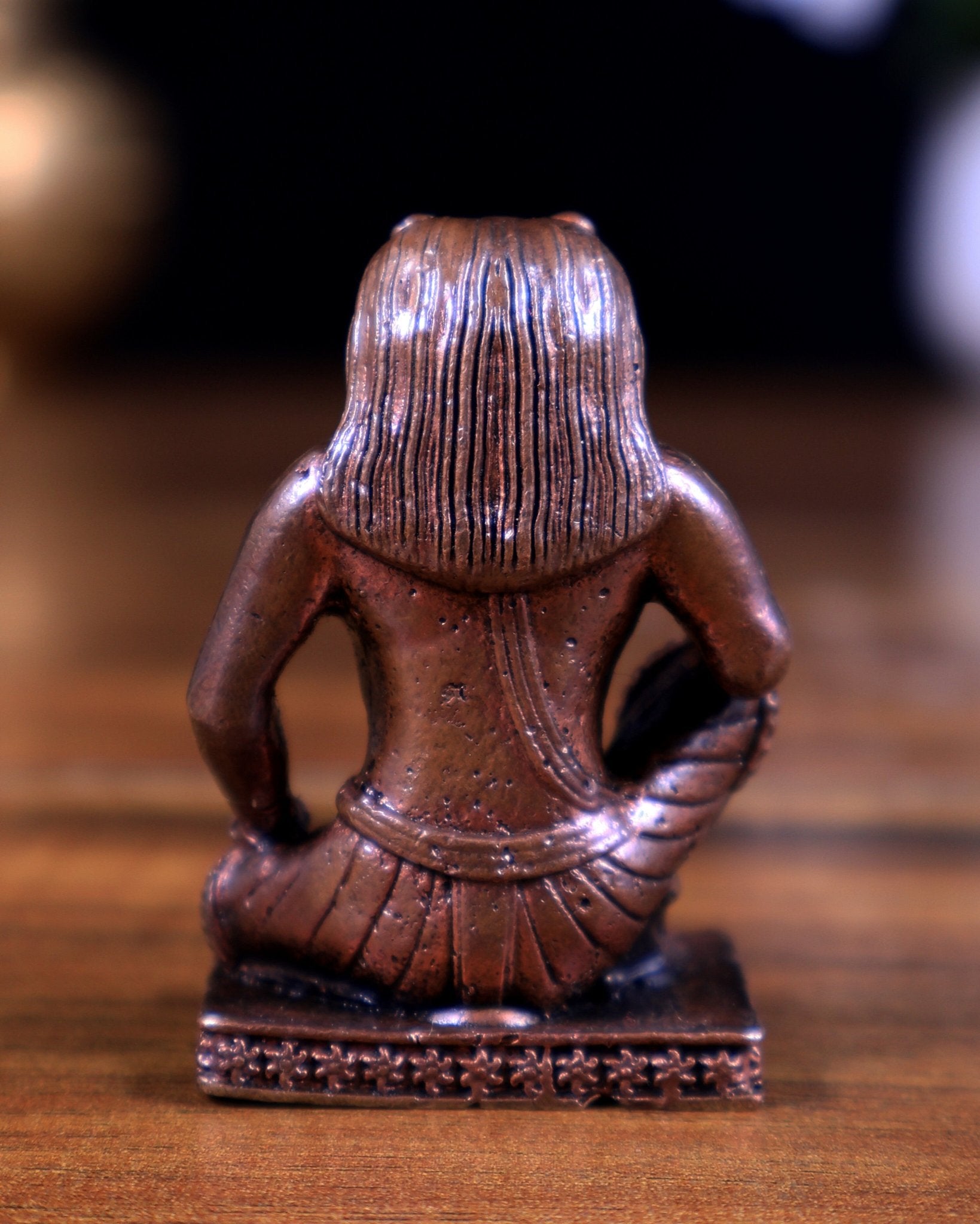 Pure Copper Shanta Narasimha idol 2 inch - Budhshiv.com