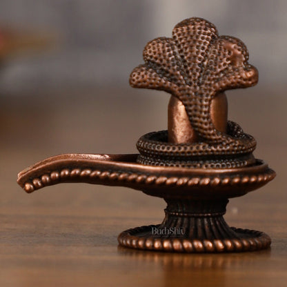 Pure Copper Shivling | 2 Inch Height - Budhshiv.com