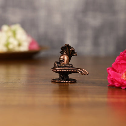 Pure Copper Shivling | 2 Inch Height - Budhshiv.com
