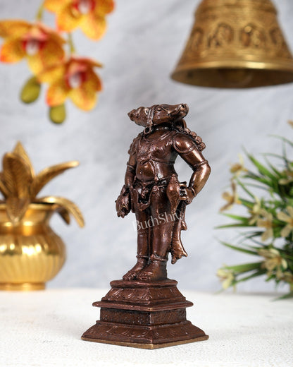 Pure Copper Varaha Swamy Idol – Divine Vishnu Avatar Sculpture (4.5 Inches) - Budhshiv.com