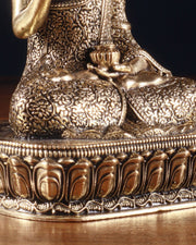 Pure Superfine Brass Blessing Buddha Idol 4" - Budhshiv.com