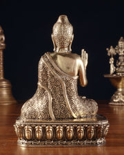 Pure Superfine Brass Blessing Buddha Idol 4" - Budhshiv.com