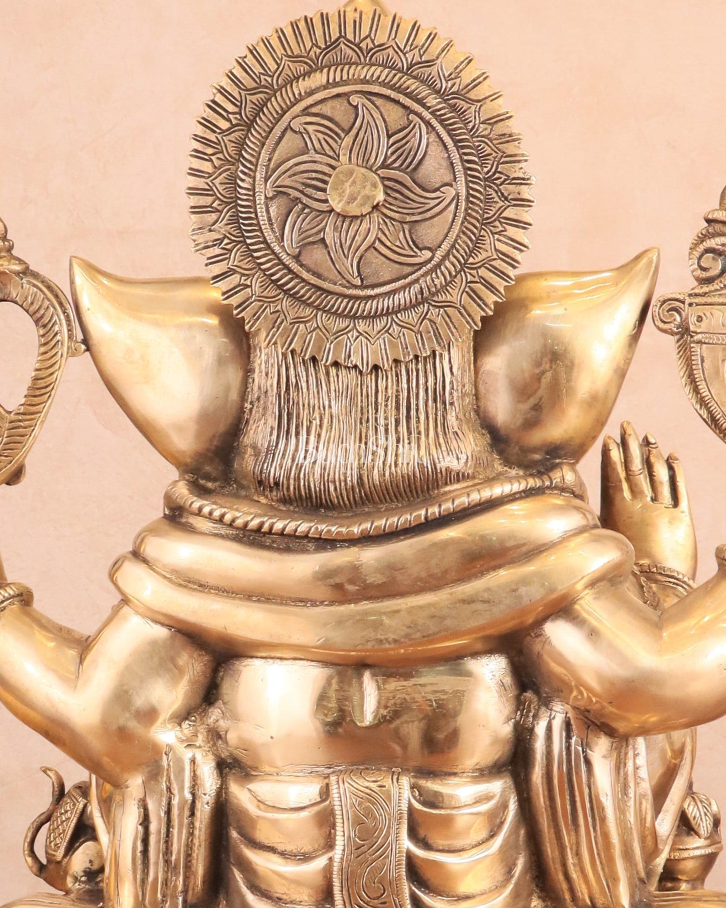 Rare Vinayaka Statue: Pure Brass with glossy Tone | 19 - Budhshiv.com