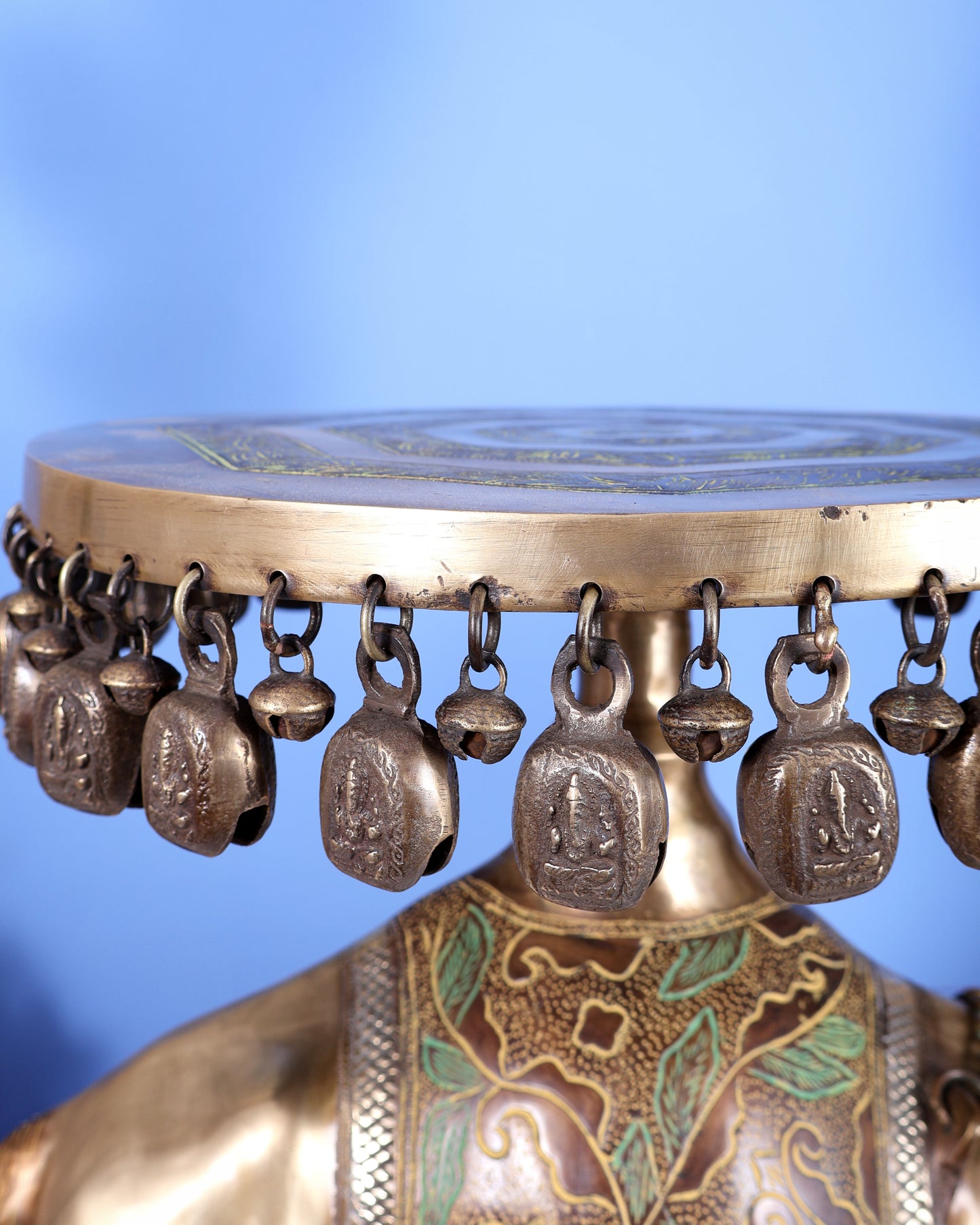 Vintage Brass Camel Design Stool Table – Handcrafted Heritage Furniture Accent (27 Inches)