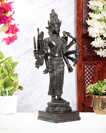 Indonesian Bronze Standing Shiva – Restorer of Cosmic Order | Java Museum-Style Sculpture