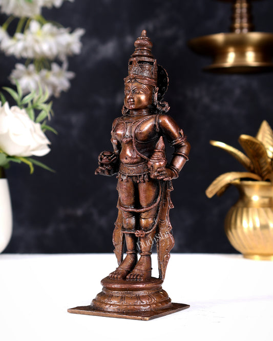 Pure Copper Panduranga Vitthal Idol 7 inch