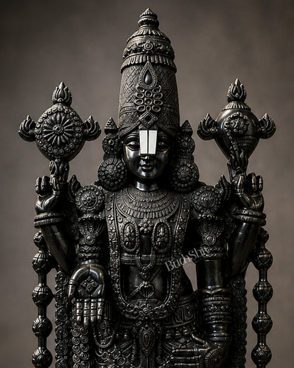 Brass Tirupati Balaji Statue | Lord Venkateshwara swamy | 48 inch full black