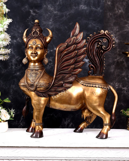 Brass Large Kamadhenu Cow — Goddess Form 30 inch, 56 kg
