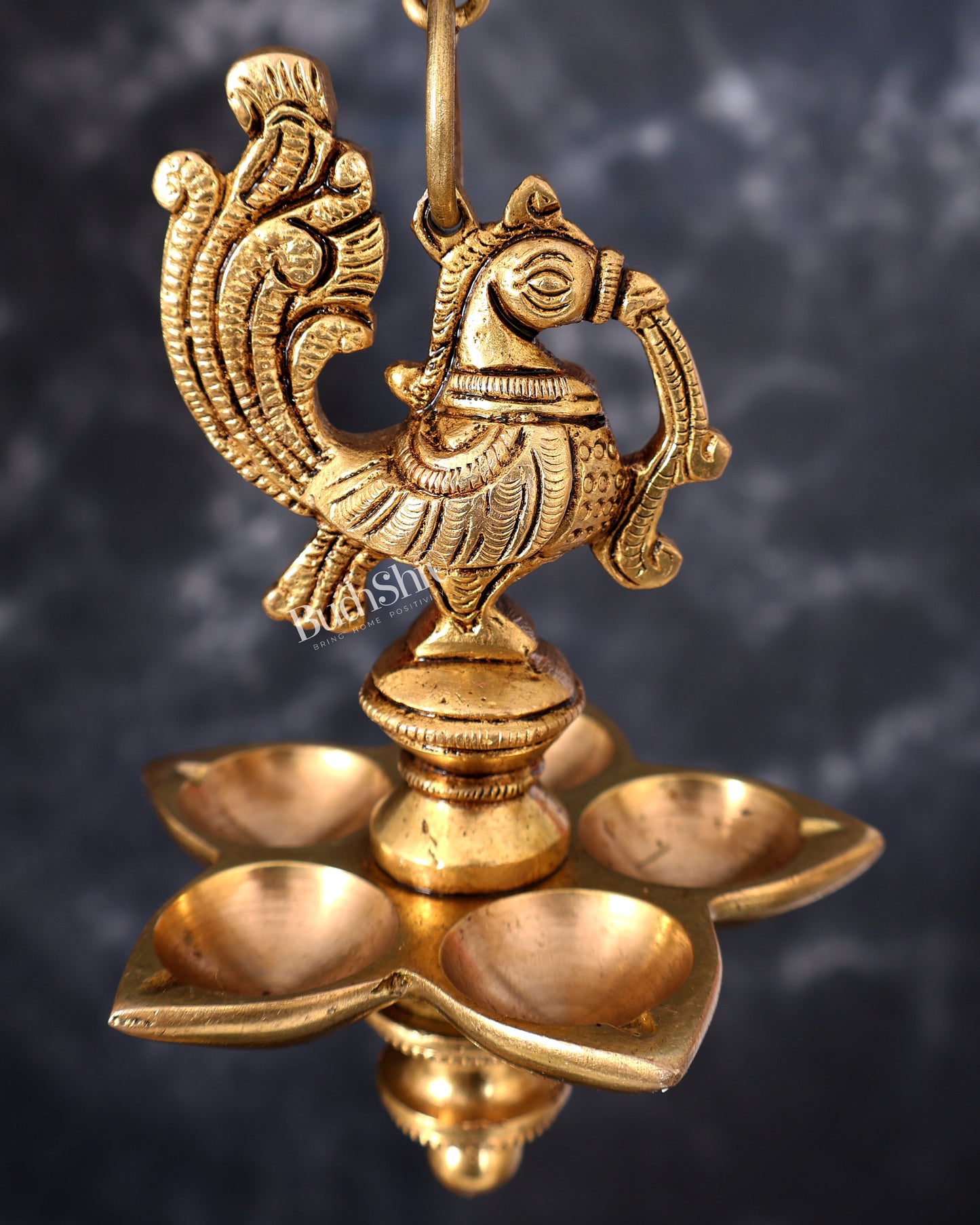 Brass Hanging Peacock Annam Pakshi Oil Lamp pair — Vilakku