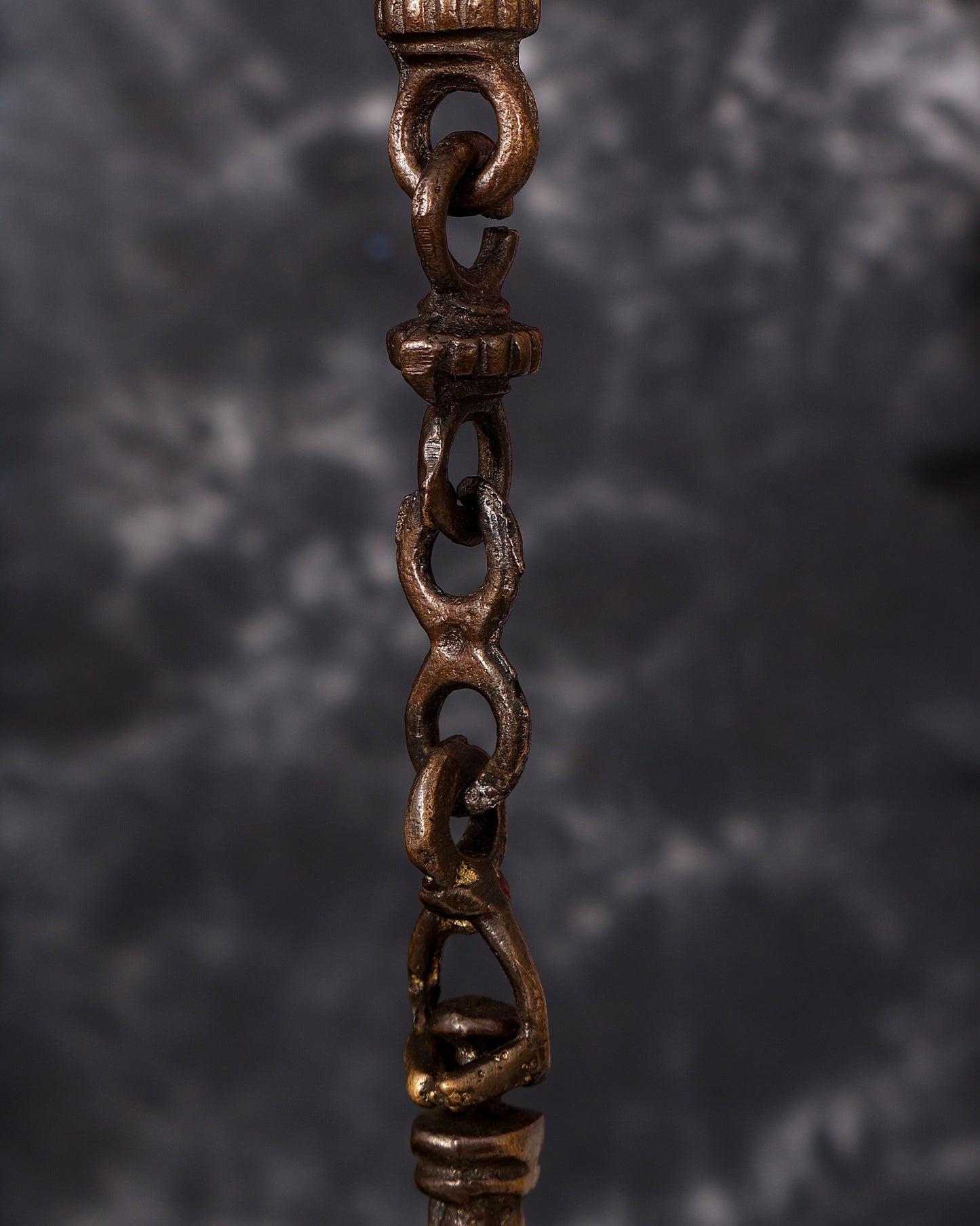 Brass Kerala Hanging Lamp — Double Layer