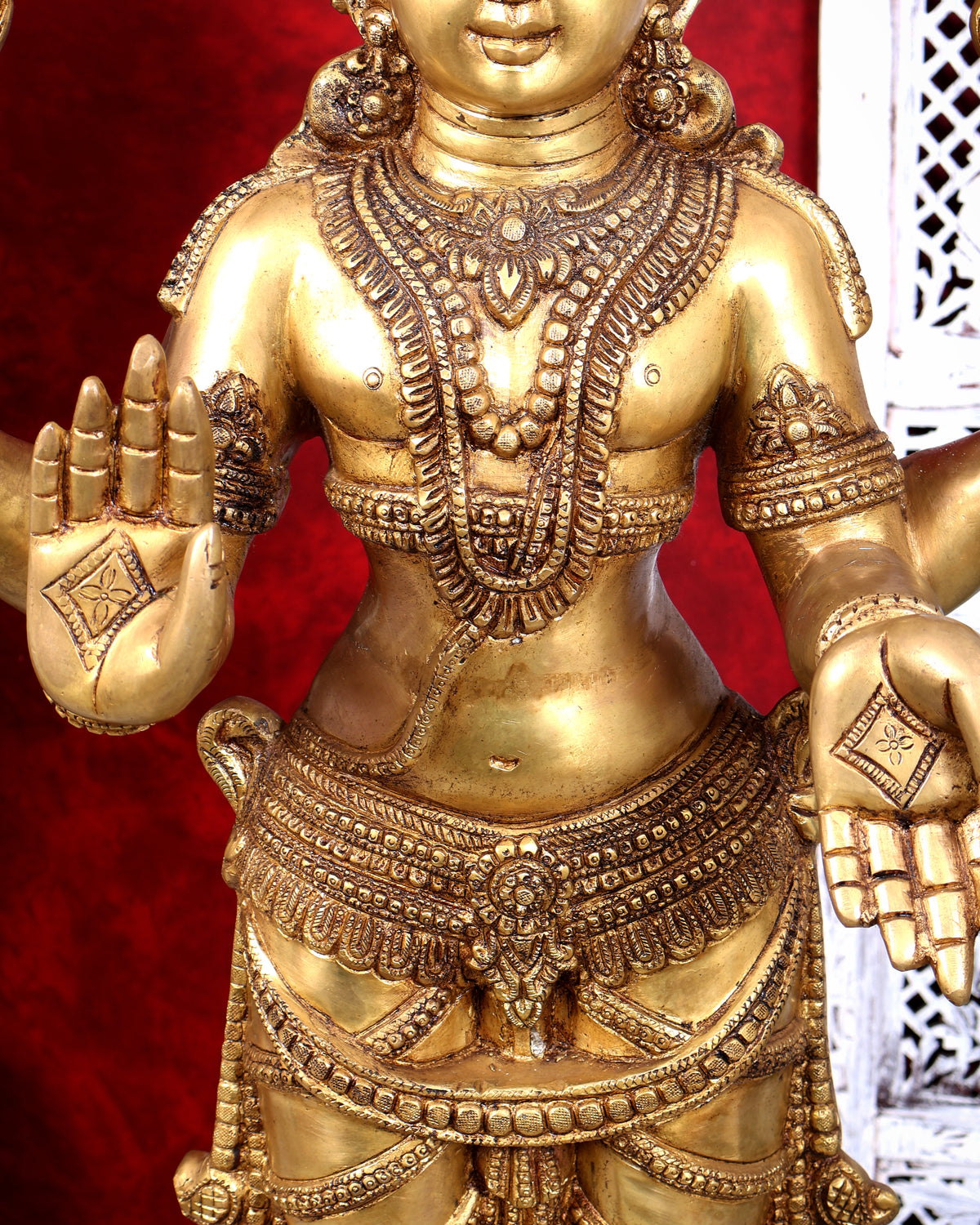 Pure Brass Lord Kartikeya (Murugan Swamy) Large Statue – Temple Grade Divine Artefact 49 inch