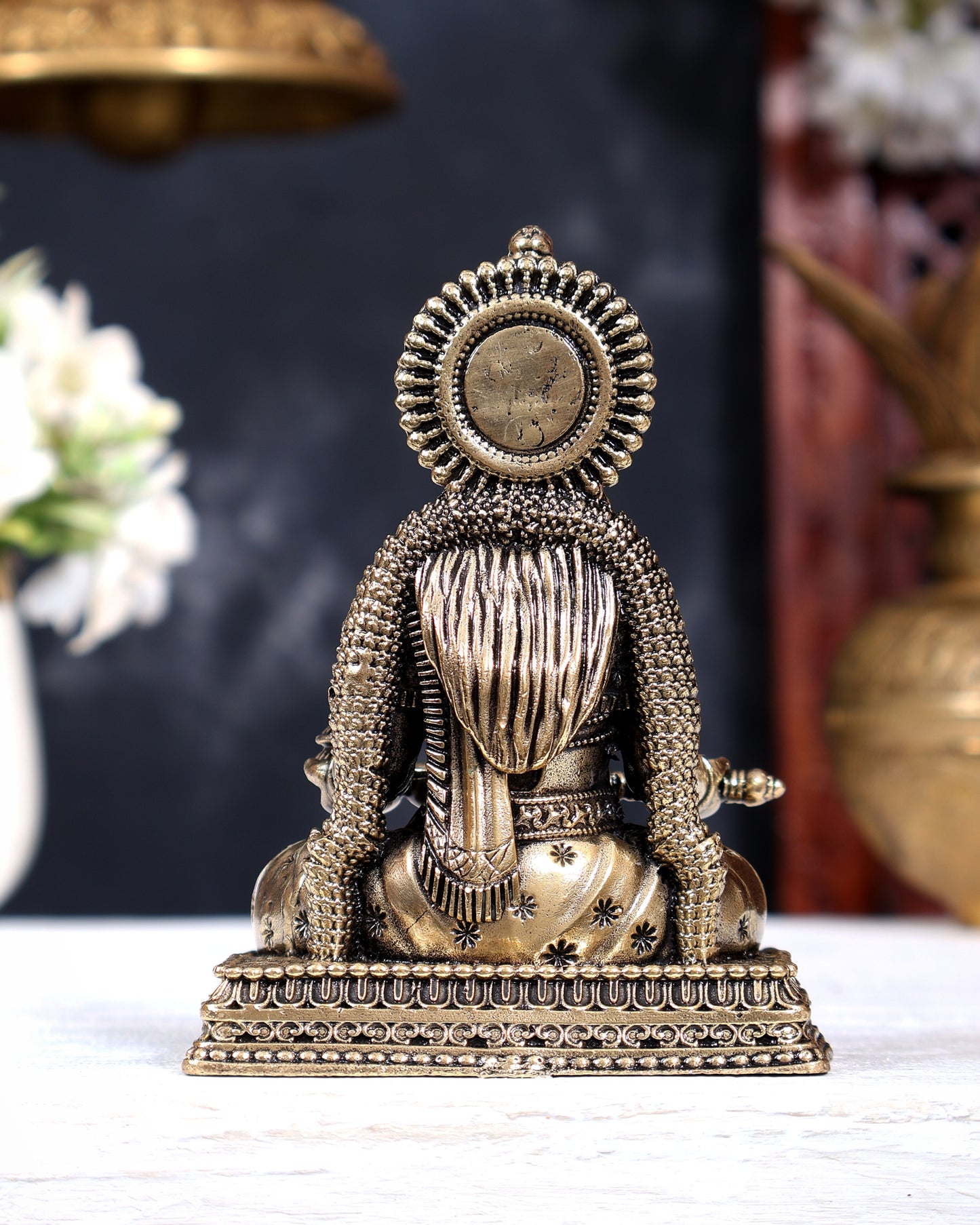 Brass Superfine Annapurna Devi Idol | Pure Brass Goddess of Nourishment 4 inch
