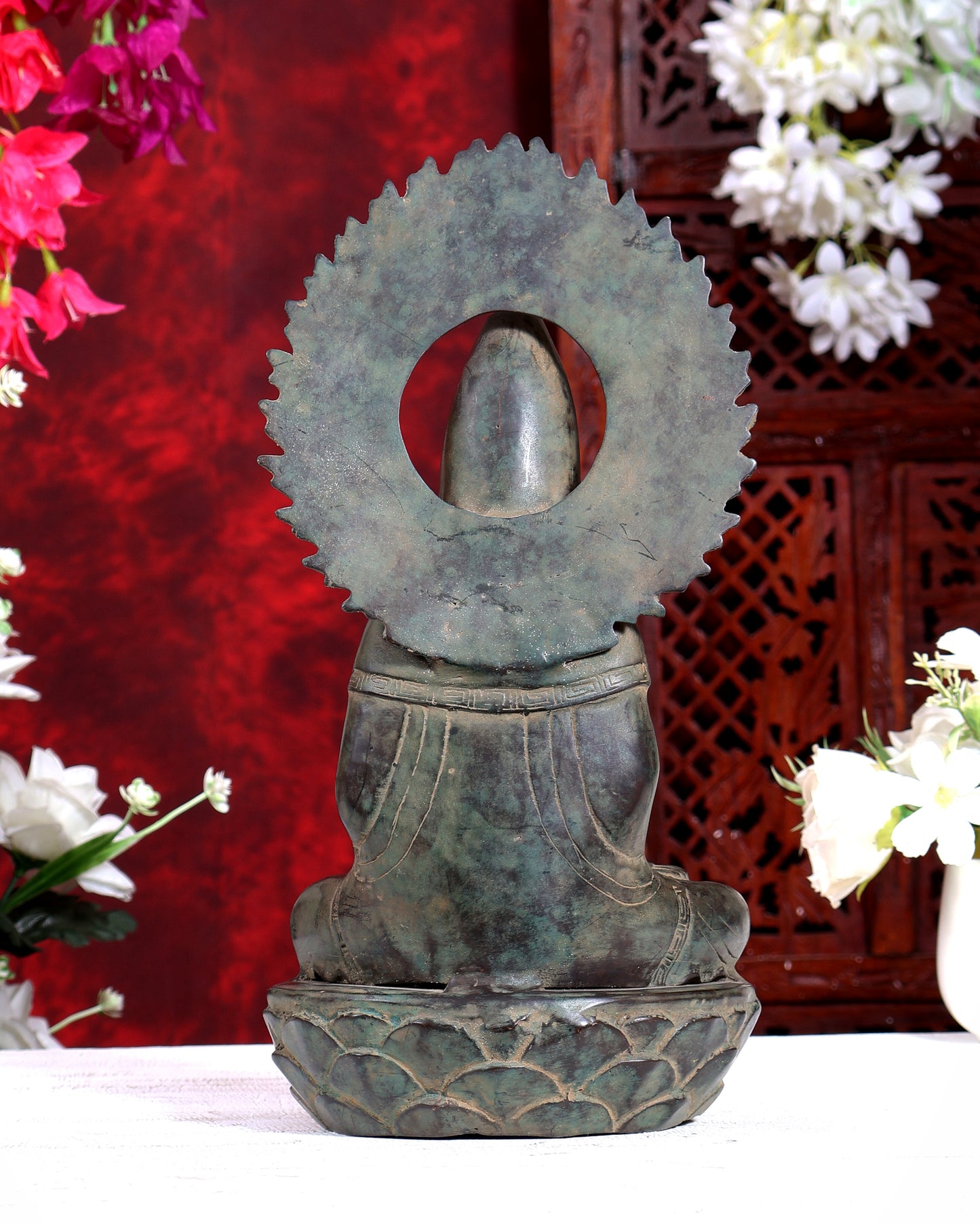 Balinese Bronze Guanyin Bodhisattva Statue | 12 inch