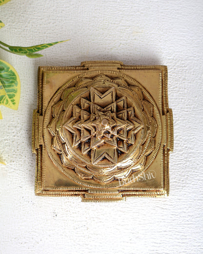 Brass Meru Shri Yantra – Superfine Quality Sacred Vastu & Prosperity Yantra