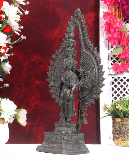 Vintage Bronze Avalokiteshvara – Handcrafted Sculpture 17 inch