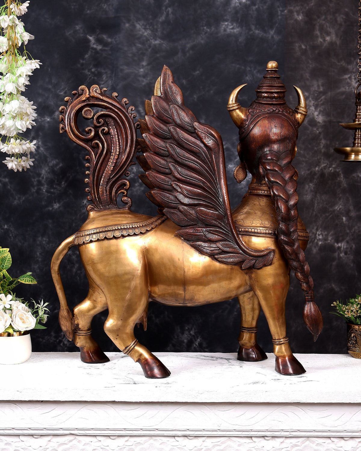 Brass Large Kamadhenu Cow — Goddess Form 30 inch, 56 kg