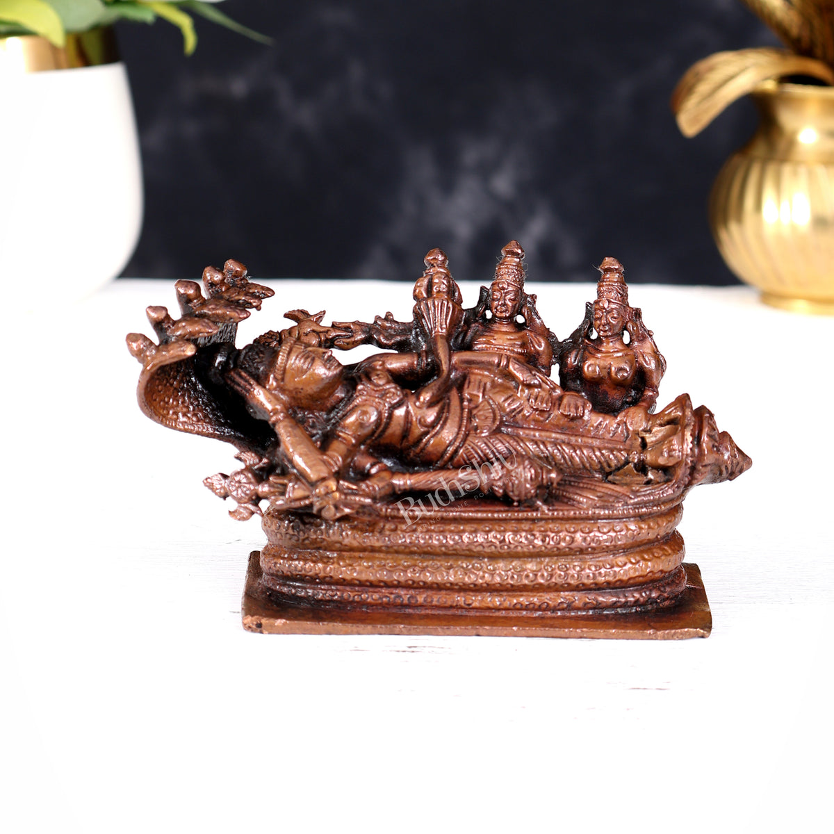 Pure Copper Ananta Ranganathan Swamy Idol 3 inch