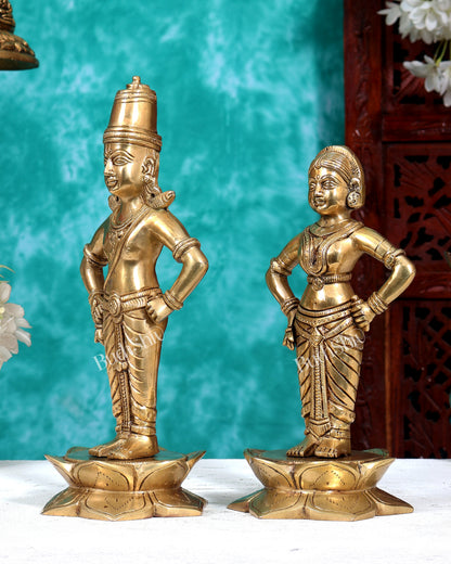 Brass Superfine Vitthal Rukmani Idol 10 inch