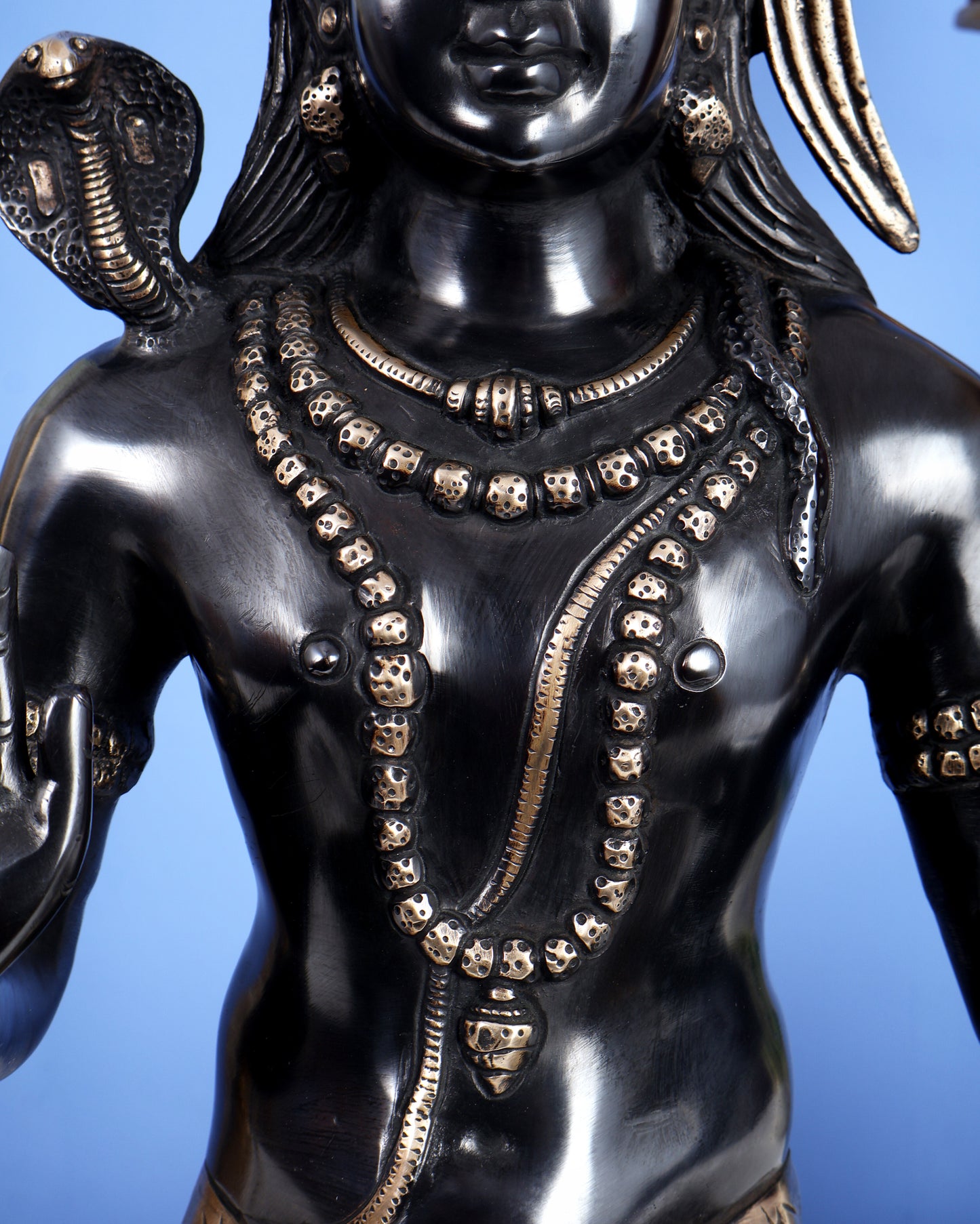 Lord Shiva Brass Idol gangadhar - 20" black edition
