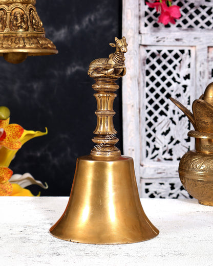 Brass Nandi Design Handbell 9 inch