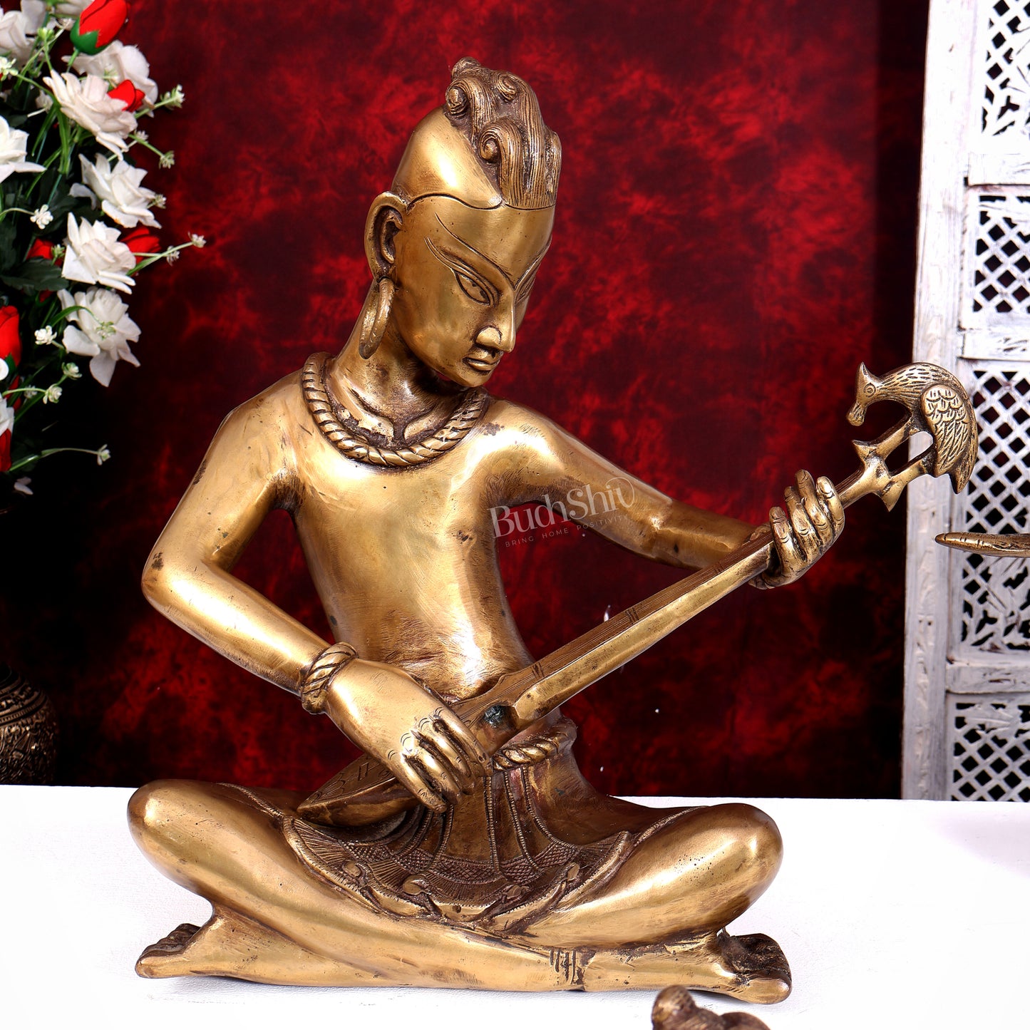 Brass Set of 4 Tansen Musicians – 18 Inch