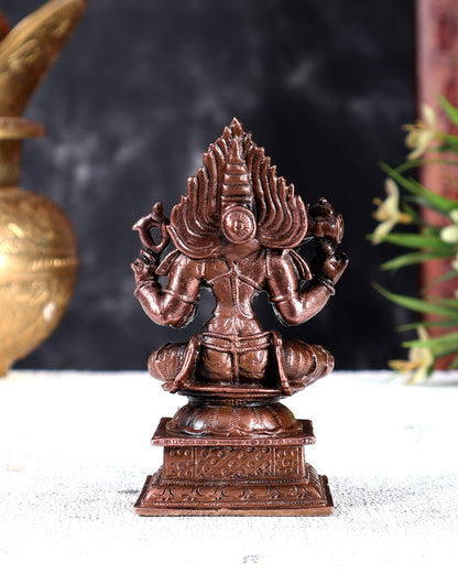 Pure Copper Pratyangira Devi Solid Idol for Daily Pooja