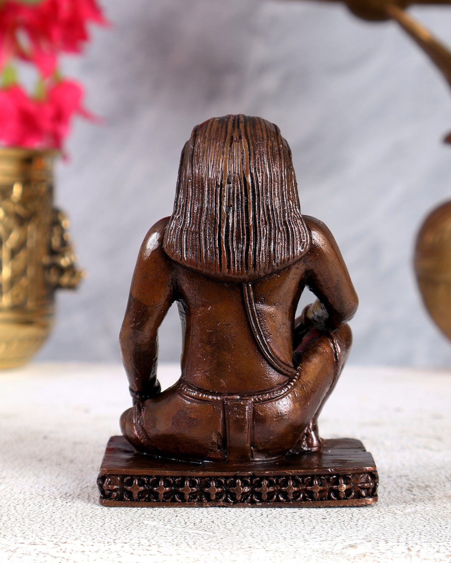 Pure Copper Shanta Narasimha Idol – Divine Peaceful Form of Lord Narasimha (4 Inches)