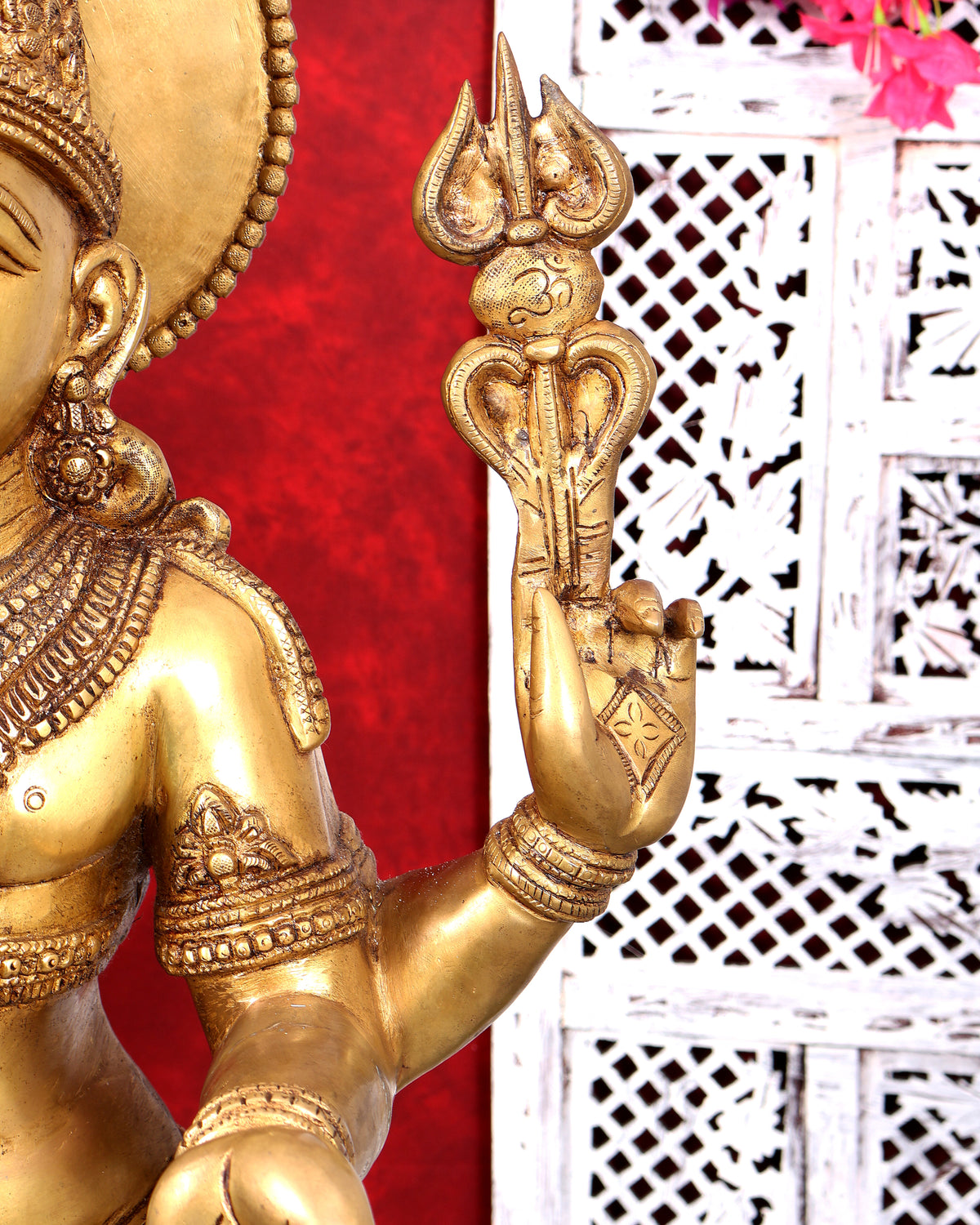 Pure Brass Lord Kartikeya (Murugan Swamy) Large Statue – Temple Grade Divine Artefact 49 inch