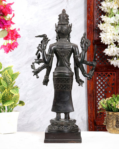 Indonesian Bronze Standing Shiva – Restorer of Cosmic Order | Java Museum-Style Sculpture