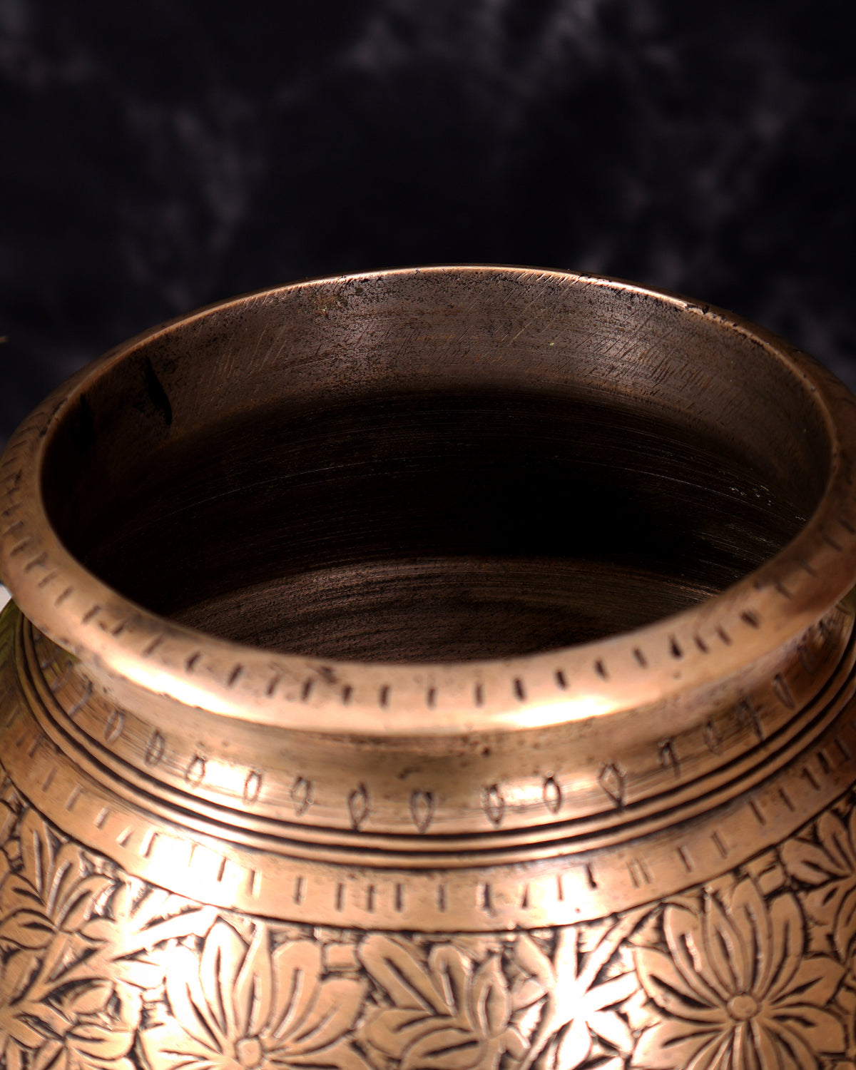 Vintage Brass Planter/Pot — Handcrafted 6.5 inch