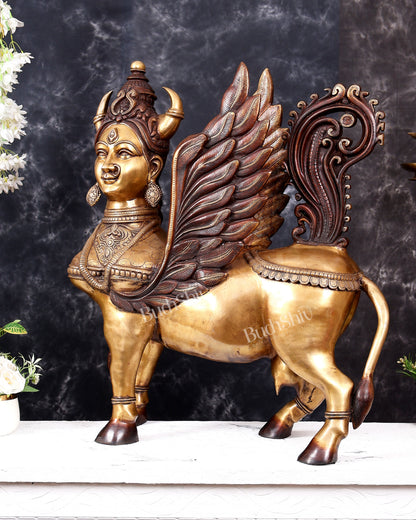 Brass Large Kamadhenu Cow — Goddess Form 30 inch, 56 kg