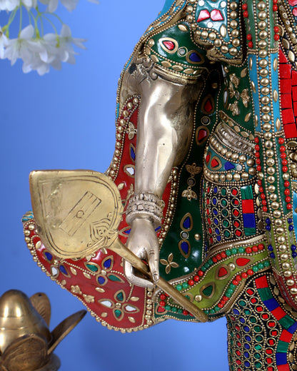 Handcrafted Brass Lord Rama Statue with Bow and Arrow – 26 Inch