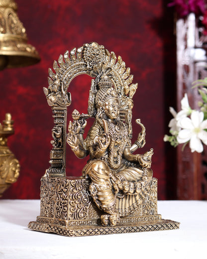 Brass Superfine Mariamman Idol – Hollow Casted 6 inch