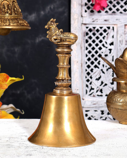 Brass Nandi Design Handbell 9 inch
