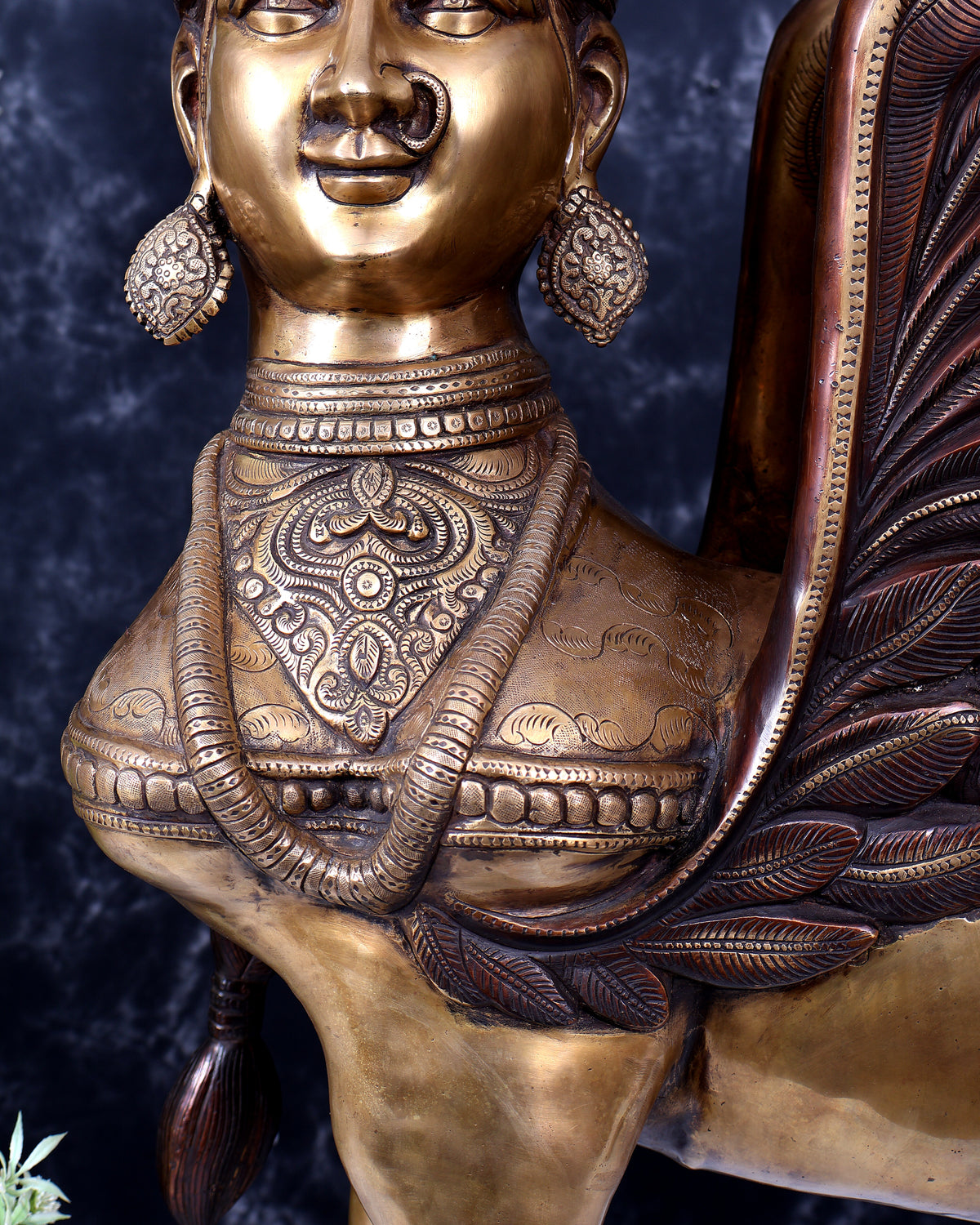 Brass Large Kamadhenu Cow — Goddess Form 30 inch, 56 kg