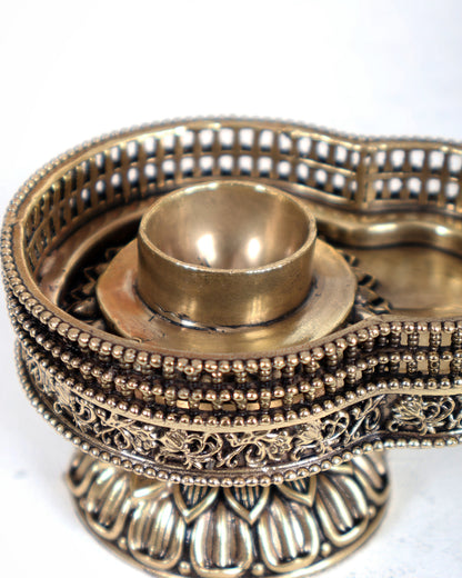 Brass Superfine Jaldhari for Shiv Lingam – Traditional Abhishek Stand 4"